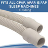 Roscoe Medical Lightweight CPAP Hose, 6 feet - Flexible CPAP Tubing, Compatible With Resmed Airsense, Philips Respironics, Fisher & Paykel, and most CPAP, APAP, BiPAP brands and CPAP supplies