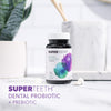 SuperTeeth Chewable Dental Probiotic for Adults & Kids | Support Healthy Teeth & Gums | Oral Health | Fights Bad Breath | BLIS M18 | 60 Mint Flavored Tablets | Fluoride & Sugar Free | Vegan Supplement