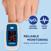 HealthWise Pulse Oximeter | Blood Oxygen Saturation | Complete System Monitor Lanyard and Batteries | Portable Spot-Check Monitoring | Blood Oxygen Saturation (SPO2) and Pulse Rate (BPM)