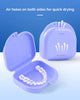 JMU Retainer Case with Vent Holes, Mouth Guard Case Dental Storage Container (Purple)