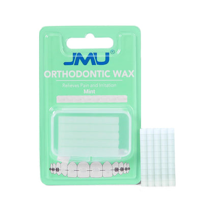 JMU 1 Pack Orthodontic Wax, Precut Braces Wax, Dental Wax Braces Mint Flavored