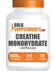 BulkSupplements.com Creatine Monohydrate Capsules - Micronized Creatine Monohydrate, Creatine Pills - 7 Creatine Capsules per Serving, 5000mg, Gluten Free, 210 Capsules (Pack of 1)