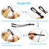 Mask Extender Lanyard,Anti-Tightening Comfortable Ear Strap Extension Hook Black 4 PCS