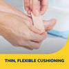 Dr. Scholl's Moleskin Padding Strips, 3 Strips // Thin, Flexible Cushioning & Pain Relief - Cut to Any Size - Doctor Recommended - Strip Size 4 1/8 Inches X 3 3/8 Inches