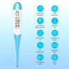 Thermometer for Adults with 10 Seconds Fast Accurate Reading, Baby Thermometer for Oral, Rectal or Under Arm Use, Digital Thermometer with Fever Alarm, Large LCD Display