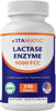 Vitamatic Lactase Enzyme 9000 FCC 240 Tablets - Lactose Intolerance Relief Caplets