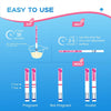 Pregnancy Tests with Cup, HEAL-CHECK Bulk Pregnancy Test Strips for Home Detection, Over 99% Accuracy, Individually Wrapped, Extra-Wide 5mm HCG Test Kit Comfortable Grip, 25 Count, Pruebas De Embaraz