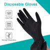 Schneider Black Vinyl Synthetic Exam Gloves, 4 Mil, Large, Disposable Gloves Latex-Free, Plastic for Medical, Cooking, Cleaning, and Food Prep, Surgical Powder-Free, Non-Sterile, 100-ct Box (L)