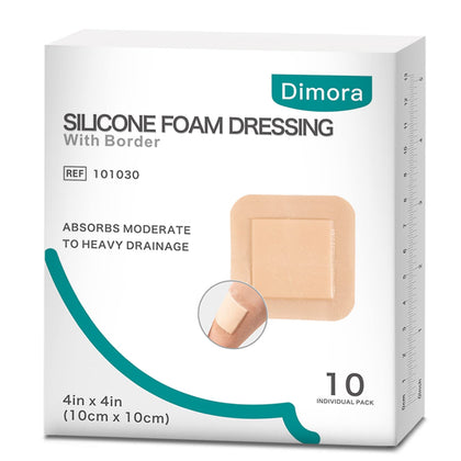 Dimora Silicone Foam Dressing with Border Adhesive 4