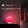 REACHER Sound Machine Sunrise Alarm Clock with Night Light, 26 Nature Inspired Sleep Sounds, 0-100% Dimmable Clock, Sunrise Lamp, Wake Up Light, Brown/Pink/White Noise Machine for Babys, Adults, Kids