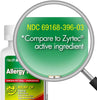 HealthA2Z® Allergy Relief | Cetirizine 10mg | All Day Allergy Relief | Indoor & Outdoor | Relief from Itchy Throat, Sneezing, Runny Noses (300 Count (Pack of 1))