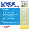 Glenmark Therapeutics Maximum Strength Famotidine Tablets 20 mg, Acid Reducer for Heartburn Relief, 200 Count