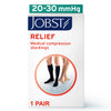 JOBST Relief Knee High Graduated Compression Socks 20-30mmHg - Comfortable Unisex Design - Closed Toe, Beige, Medium