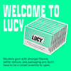 Lucy Nicotine Gum 2mg, 100 Count [Spearmint], Nicotine Alternative - High Purity, Great Taste, Pure 2 mg Nicotine | Discreet & Great On-The-Go