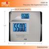 Eat Smart Precision 550 Pound Extra-High Capacity Digital Bathroom Scale for Body Weight with Extra-Wide Platform, Stainless Steel