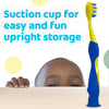 Colgate Bluey Extra Soft Toothbrush for Kids, Kids Toothbrush Pack with Built in Suction Cup Toothbrush Holder, Designed for Children Ages 2 and Up, Extra Soft Bristles, 2 Count (Pack of 1)