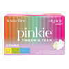 Pinkie Period Pads for Tweens & Teens - Designed for Smaller Underwear - Organic Cotton Topsheet Teen Pads with Wings - Chlorine Free & Fragrance Free - Teen Combo Pack, 18 Count