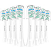 Replacement Brush Heads Compatible with Philips SoniCare Electric Toothbrushes Handle, Toothbrush Heads of Effective Cleaning, for Snap-on System, 8 Pack, White