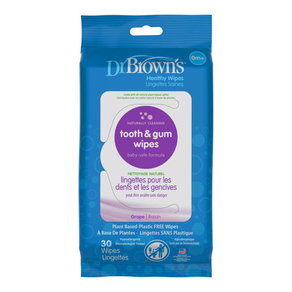 Dr. Brown's Tooth and Gum Wipes, 30 Count