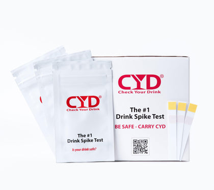 Generic Check Your Drink. Avoid Drink Spiking. Detect GHB or KETA Using The Personal Test Strips. 5 Test Strips, White