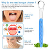 4 Pcs Tongue Scraper Cleaner Adults and Kids Stainless Steel Tongue Brush Metal Tongue Scraper Reduce Bad Breath with Travel Cases for Men Women Oral Mouth (Green, Blue, Black and Purple)