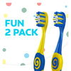 Colgate Bluey Extra Soft Toothbrush for Kids, Kids Toothbrush Pack with Built in Suction Cup Toothbrush Holder, Designed for Children Ages 2 and Up, Extra Soft Bristles, 2 Count (Pack of 1)