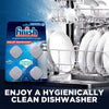 Finish Dishwasher Cleaner Tablets, 4 count, Hygienically Cleans Hidden Grease, Use in Normal Cycle, 4 Month Supply