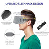 Mavogel Cotton Sleep Mask - Updated Design Light Blocking Sleep Eye Mask, Soft and Comfortable Night Sleeping Mask for Men Women, Eye Blinder for Travel/Sleeping, Includes Travel Pouch, Grey