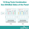 Easy@Home 12 Panel Instant Drug Test Kits - Testing Marijuana (THC),COC, OPI 2000, AMP,BAR,BZO,MDMA,MET/mAMP, MTD, OXY,PCP,PPX- EDOAP-1124-5 Pack FSA or HSA Eligible