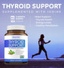 Thyroid Support with Iodine - 120 Capsules (Non-GMO) Improve Your Energy - Ashwagandha Root, Zinc, Selenium, Vitamin B12 Complex - Thyroid Health Supplement for Women and for Men - 60 Day Supply