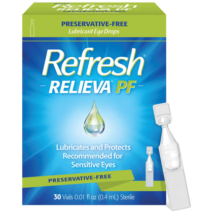 Refresh RELIEVA PF Preservative-Free Tears, 0.01 fl oz (0.4 mL), 30 Single-Use Containers