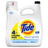 Tide Free & Gentle Laundry Detergent Liquid, HE Compatible, 100 Loads, 132 fl oz Hypoallergenic Laundry Detergent for Sensitive Skin