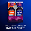 VICKS DayQuil & NyQuil Elderberry Flavor Cold & Flu Relief Co-Pack, Powerful Multi-Symptom Daytime and Nighttime Relief for Headache, Fever, Sore Throat, Minor Aches and Pains, and Cough, 2x12 FL OZ