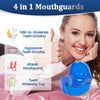 24 Mouth Guard for Grinding Teeth at Night, 2 Sizes, Teeth Clenching Small Mouth Guard for Kids Sleep, Bite Guard for Adults Teeth Clenching Nighttime, Custom Moldable Thin Dental Guard