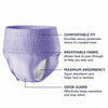 Amazon Basics Women's Protective Underwear, Incontinence & Postpartum, Maximum Absorbency, Medium, Lavender, 60 Count, (3 Packs of 20)