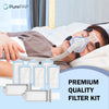 Purepap Replacement Compatible with Philips DreamStation 2 Filter Replacement Filters, 2 Reusable Pollen Filters 6 Disposable Ultra-Fine Filters Kit Compatible with Dream Station 2 Machine USA Made