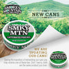 Smokey Mountain Caffeinated Pouches - Wintergreen - Tobacco Free and Nicotine Free - 5 Can Box - 15 Pouches Per Can