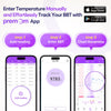 Easy@Home Basal Body Thermometer: BBT for Fertility Prediction with Memory Recall- Accurate Digital Basal Thermometer for Temperature Monitoring with Premom App - EBT-018