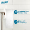 Amazon Brand - Presto! 2-Ply Ultra-Soft Toilet Paper, 24 Family Mega Rolls = 120 regular rolls, 6 Count (Pack of 4), Unscented