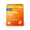 Amazon Basic Care Coated Nicotine Polacrilex Gum, 2 mg (nicotine), Stop Smoking Aid, Fruit Flavor, 160 Count