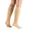 Truform 15-20 mmHg Compression Stockings for Men and Women, Knee High Length, Closed Toe, Beige, Large