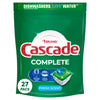 Cascade Complete ActionPacs, Dishwasher Detergent Pods, Fresh, 27 Count