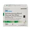 McKesson True METRIX Self-Monitoring Blood Glucose Test Strips - Supplies for Diabetes Self Monitor Systems, 100 Strips, 1 Pack