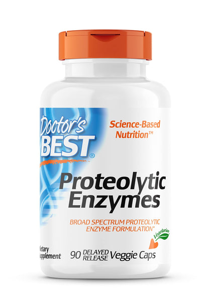 Doctor's Best Proteolytic enzymes, digestion, Muscle, Joint, Non-Gmo, Gluten Free, Vegetarian, 90 Veggie Caps