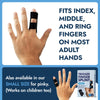 Dr. Frederick's Original Trigger Finger Splint - 2ct - Mallet Finger Splint - Finger Brace for Arthritis, Injury, Sprain - Fits Index, Middle, & Ring Finger Pain