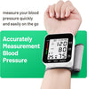 Blood Pressure Monitor Automatic Blood Pressure Machine for Home Use Voice Large LCD Display Blood Pressure Cuff Wrist Monitor 2X99 Readings with Carrying Case