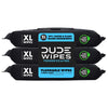 DUDE Wipes - Flushable Wipes - 3 Pack, 144 Wipes - Unscented Extra-Large Adult Wet Wipes - Vitamin-E & Aloe - Septic and Sewer Safe