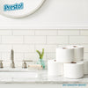 Amazon Brand - Presto! 2-Ply Ultra-Soft Toilet Paper, 24 Family Mega Rolls = 120 regular rolls, 6 Count (Pack of 4), Unscented