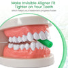 Aligner Chewies for Invisalign Aligners Mint Scented (20 pcs Green) and 2 Aligner Removal Tools