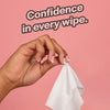 MightyGood. Wipe That Tush On-The-Go Flushable Wet Wipes - 1 Pack, 30 Wipes - Individually Wrapped Extra-Large Wipes with Aloe - Hypoallergenic & Unscented - Septic and Sewer Safe